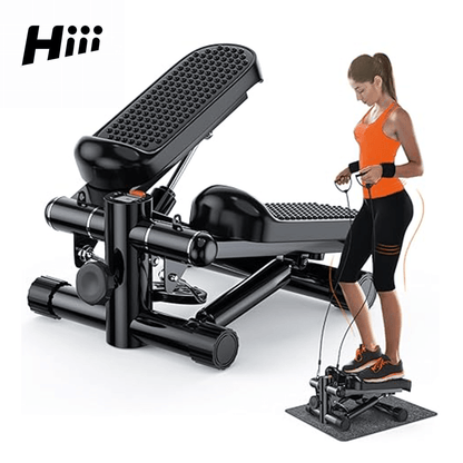 Mini Stepper with Resistance Bands | Full-Body Home Workout Machine