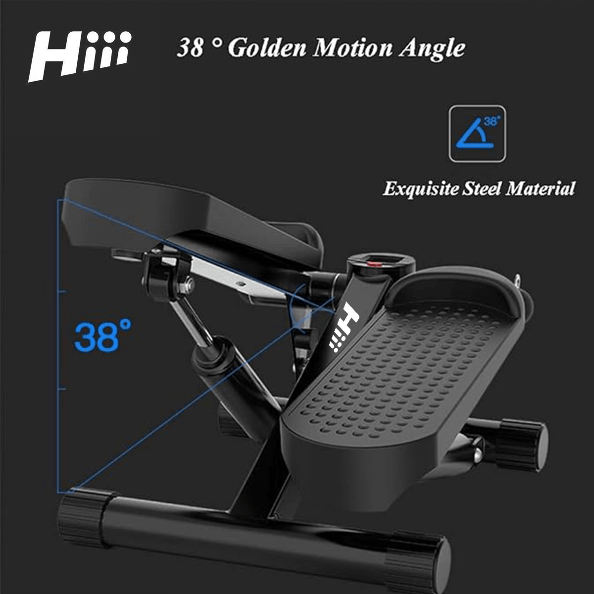 Mini Stepper with Resistance Bands | Full-Body Home Workout Machine